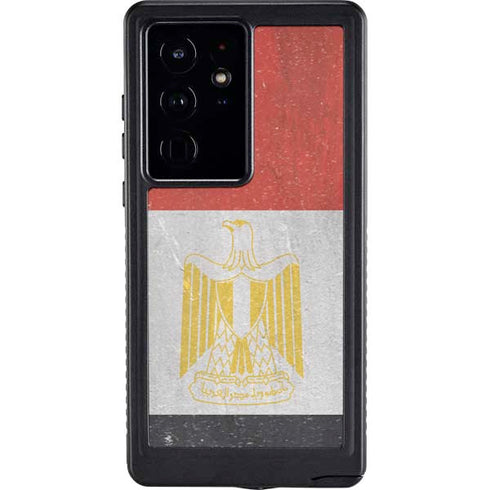Egyptian Flag Distressed Galaxy S24 Ultra Waterproof Case